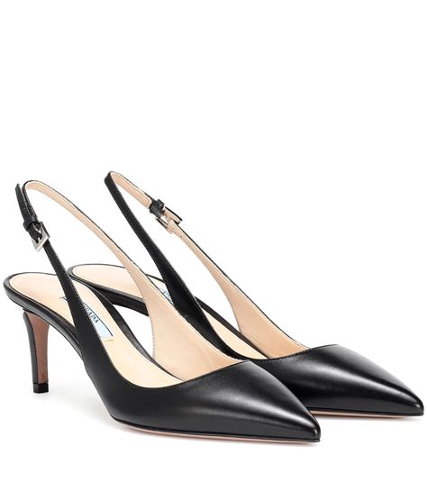 prada chisel toe black shoes|Prada leather shoes for women.